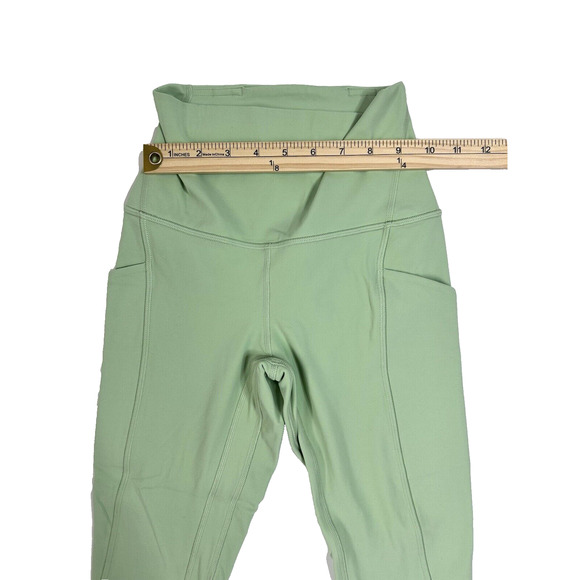 Lululemon Align High Rise Pant 25” Pockets Green Size 2 - Picture 9 of 9